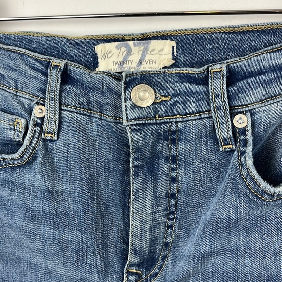 We The Free Busted Knee Skinny Denim Distressed High Waist Jeans Size 27 - Picture 6 of 10